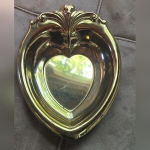 Elegant Gold Colored Heart-Shaped Catch All